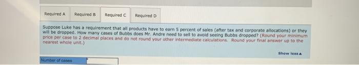 Andre can offer Bunk without reducing profit any further? b. How many