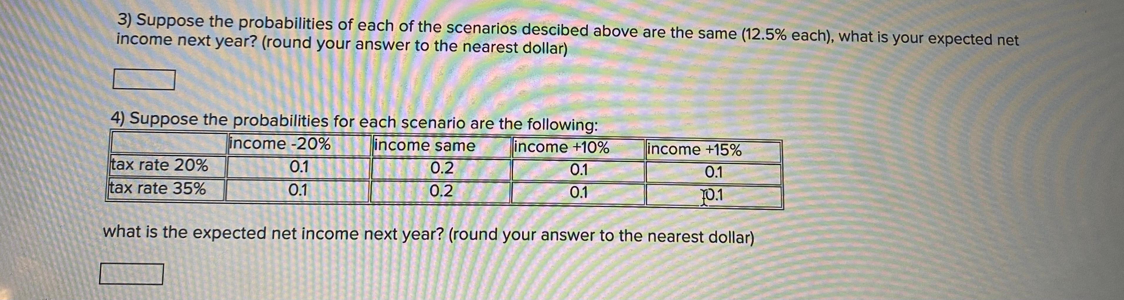 2021, your company recorded taxable income of $6,022. Tax rate this year