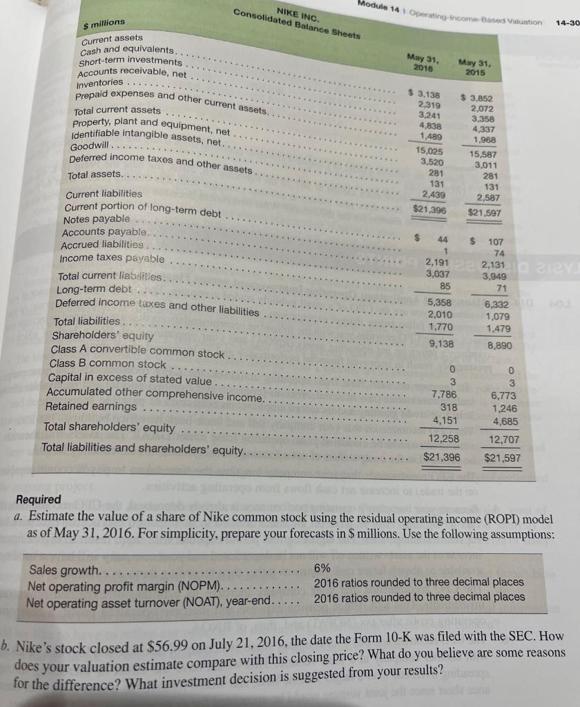 the ROPI Model does your for the difference? What investment decision Following