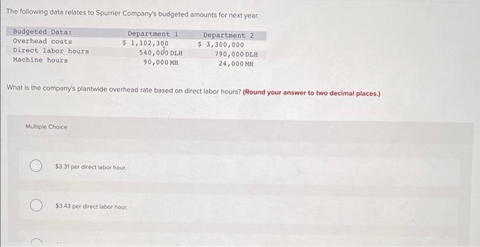 please help with both questions I will rate!! The following data relates