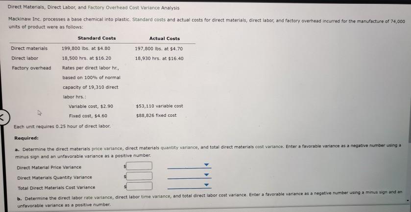  please answer the whole question Direct Materials, Direct Labor, and Factory