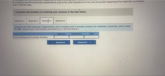 the first production department is added at the beginning of processing in