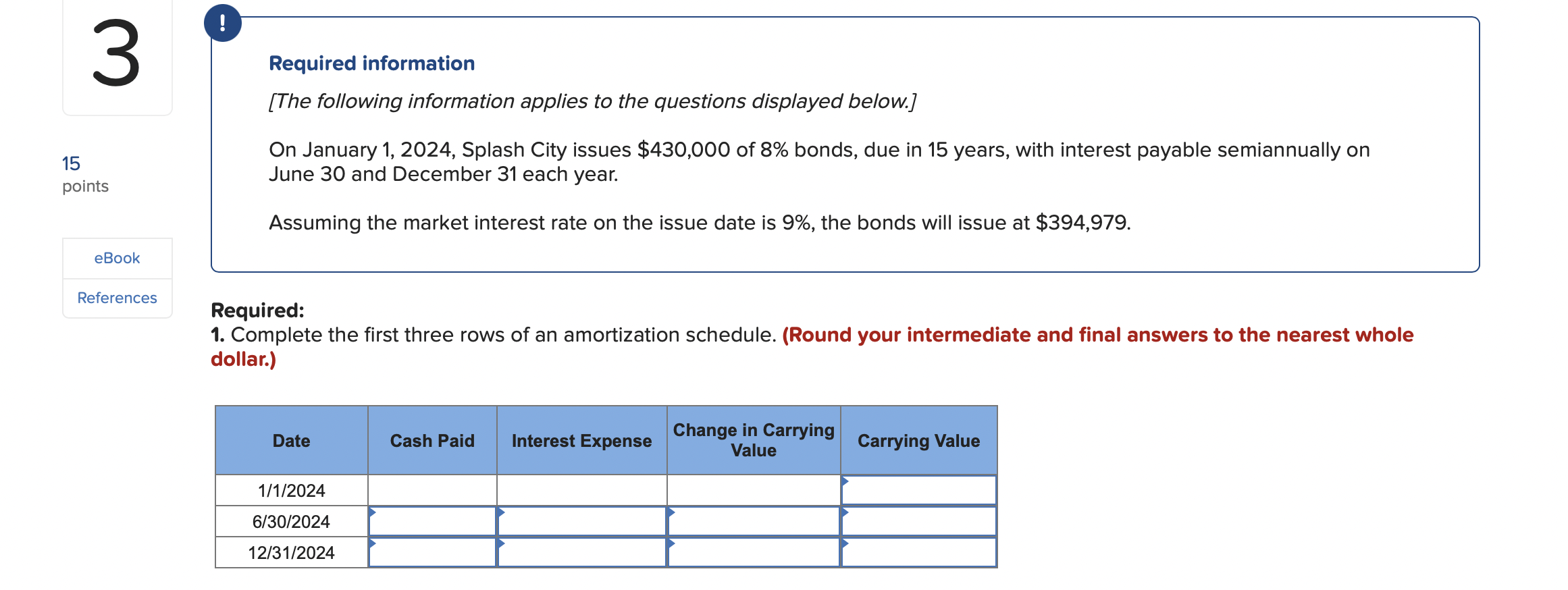 a. Issue $33 million, 5% note. b. Issue 1 million shares of