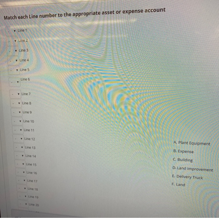 Warehouse no purtre equipment Scarropel Line Cost of land Attorney's fee, land