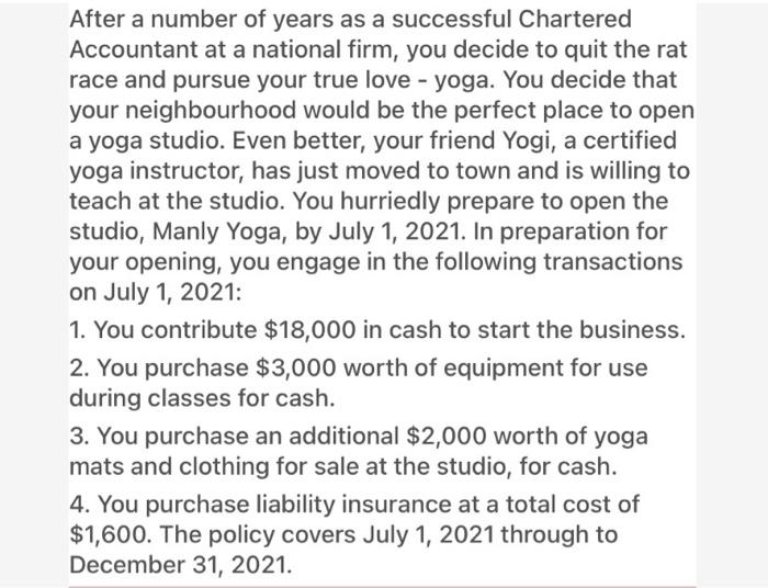  * REQUIRED : use Excel 1) Prepare the Income Statement for