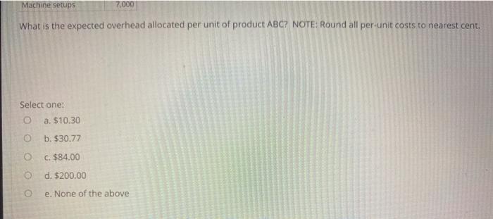products to products. ABC and XYZ SS has provided their costing department