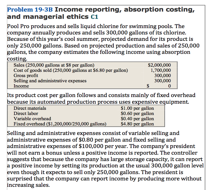Please help me with this problem... Accounting income reporting Problem 19-3B Income