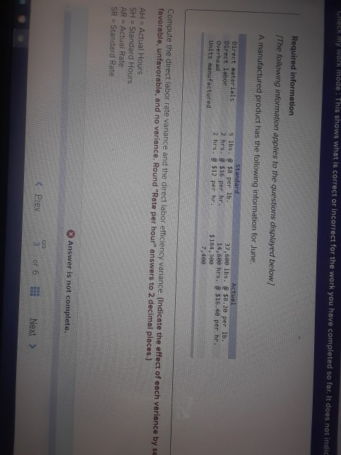 CHECK my work mode : This shows what is correct or