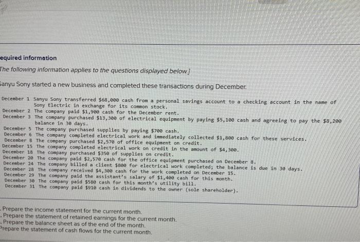  Please can anyone help me with this? equired information The following