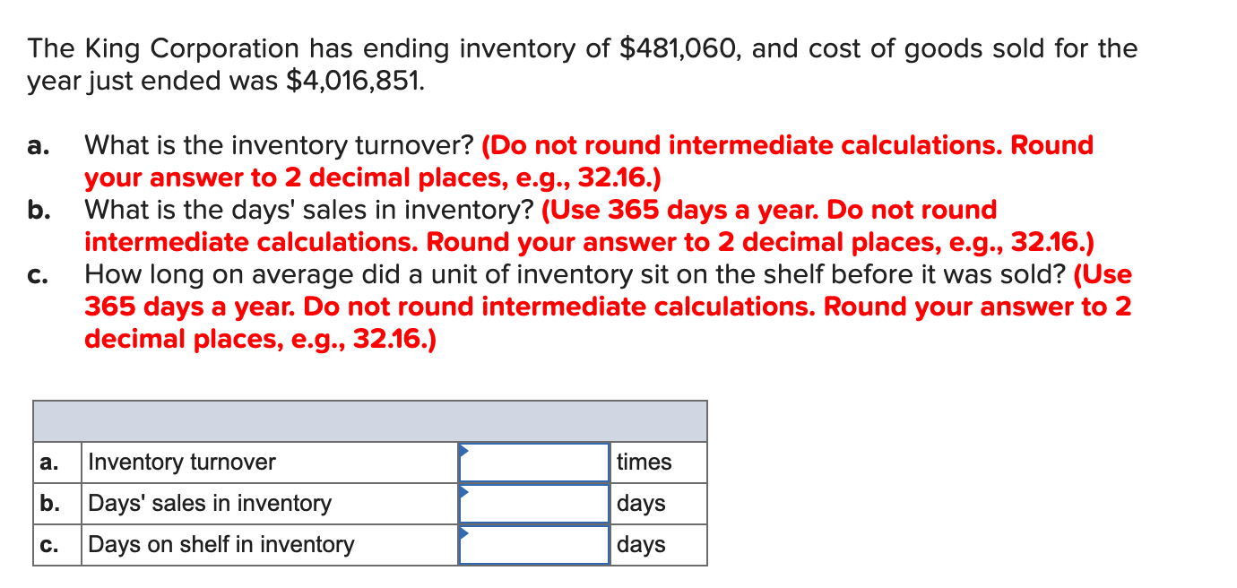 Hello, Could you help me with the assignment? The King Corporation has