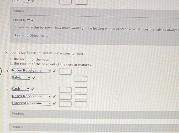 7%, note to Spectrum Industries for merchandise inventory Assume a 360-day year.
