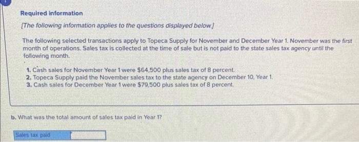 could you help me please? Ch 9 Required information {The following information