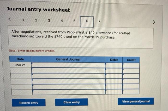 to Greenworld unacceptable merchandise that had an invoice price of $120. March