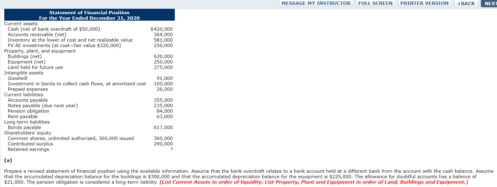  MESSAGE MY INSTRUCTOR FULL SCREEN PRINTER VERSION 4 BACK NEXT $420,000