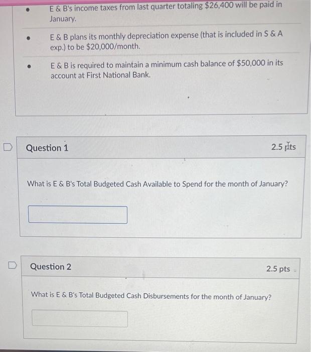 director, has received budget information from several managers and is preparing the