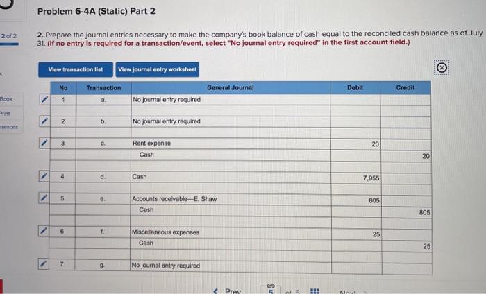 adjustments LO P3 [The following information applies to the questions displayed below.)