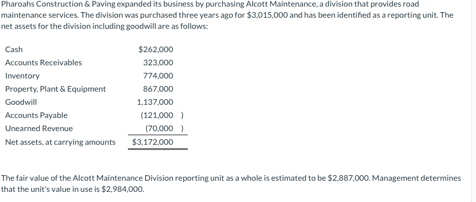 Pharoahs Construction & Paving expanded its business by purchasing Alcott Maintenance,