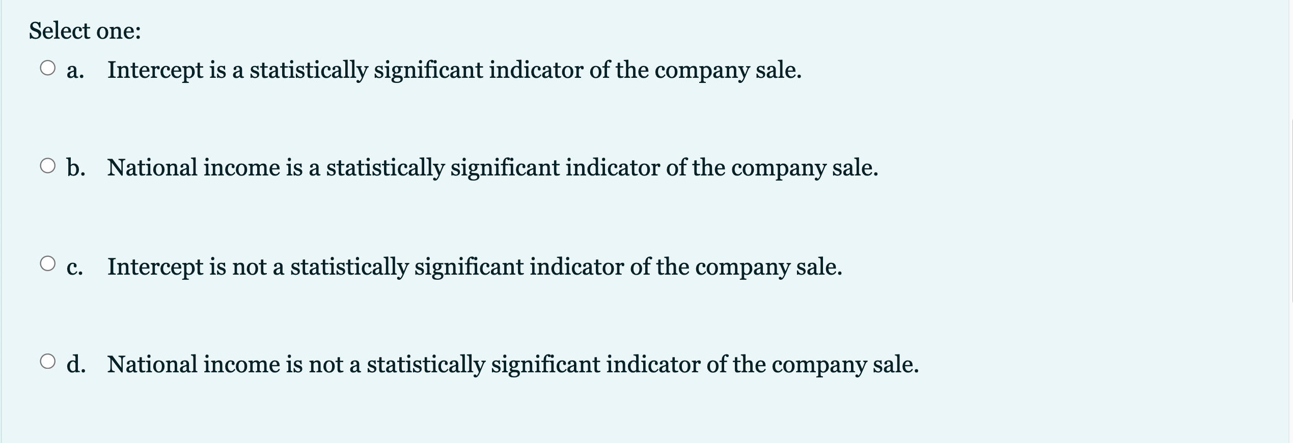 is provided again below. What is the conclusion of the test that