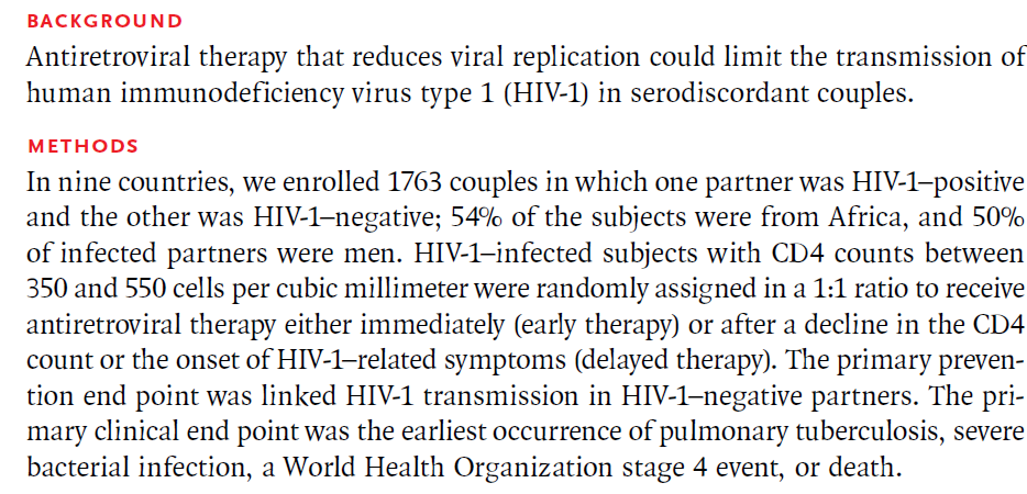Recall that article[1] presenting the results from a randomized trial that enrolled