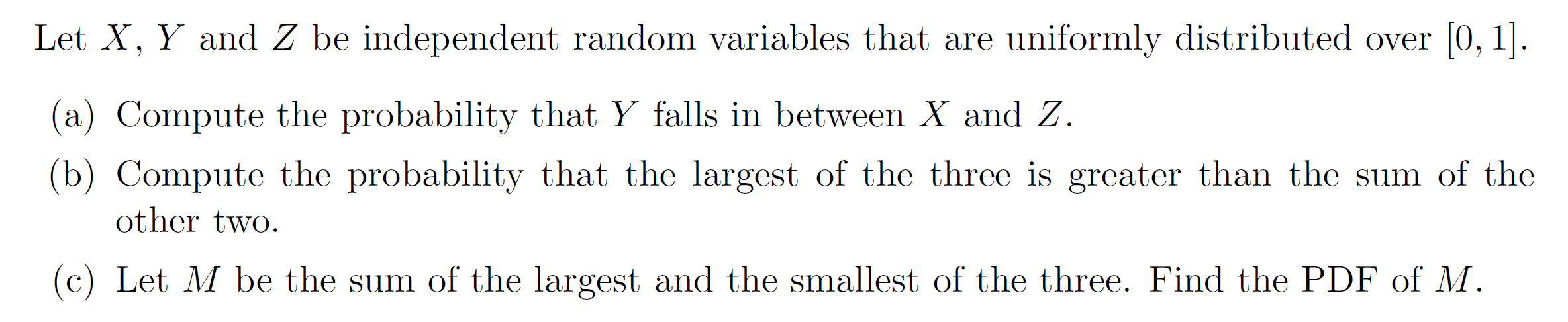Please see the problem in the attachment. Let X , Y and