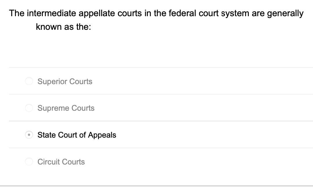 state? Long Arm Statutes O Establishing minimum contacts to the state ucture.com/courses/20617/quizzes/68936?module_item_id=558965