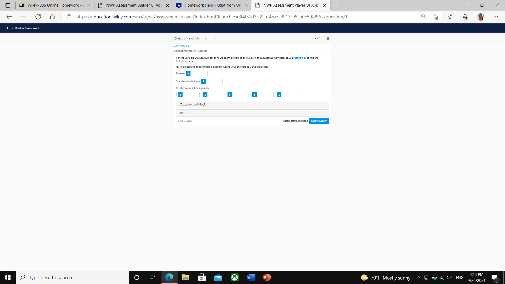 App X Homework Help - Q&A from On x NWP Assessment Player