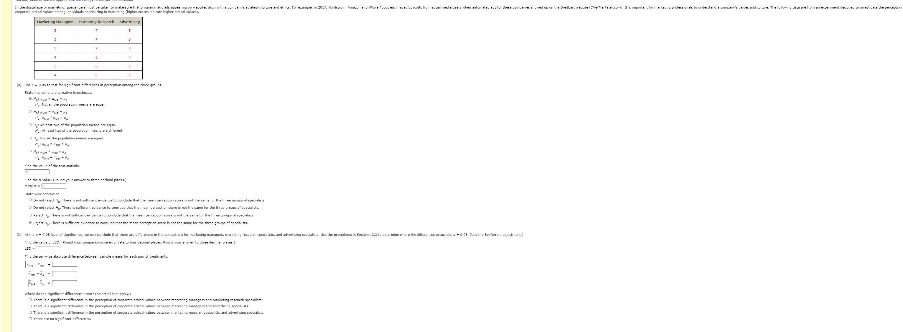 I'm having trouble with section B: In the digital age of marketing,