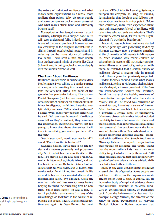 applications does the reading have for you as a manager? What did