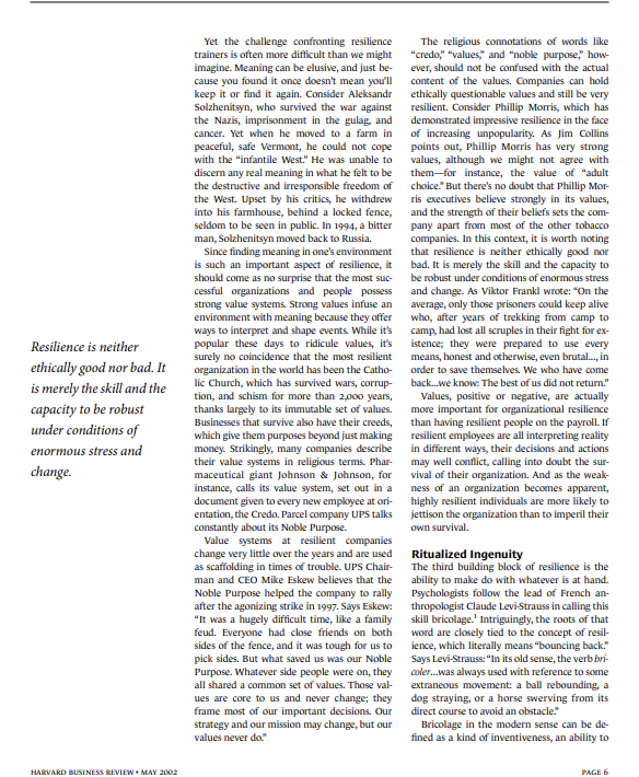 critiquing a few key points in the article. HAR AT LARGE How