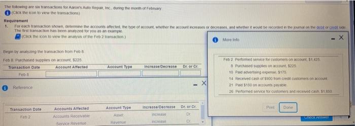 account whether the account increases or decreases, and whether it would be