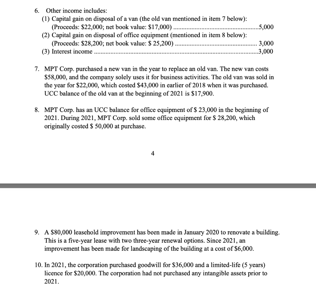 out to you, requesting that you calculate the minimum Income from Business