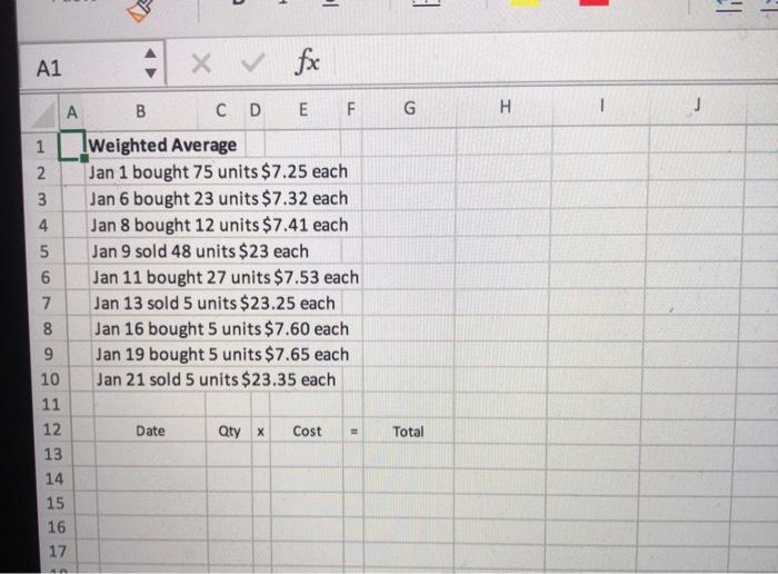  . U li A1 fx B C D E F G