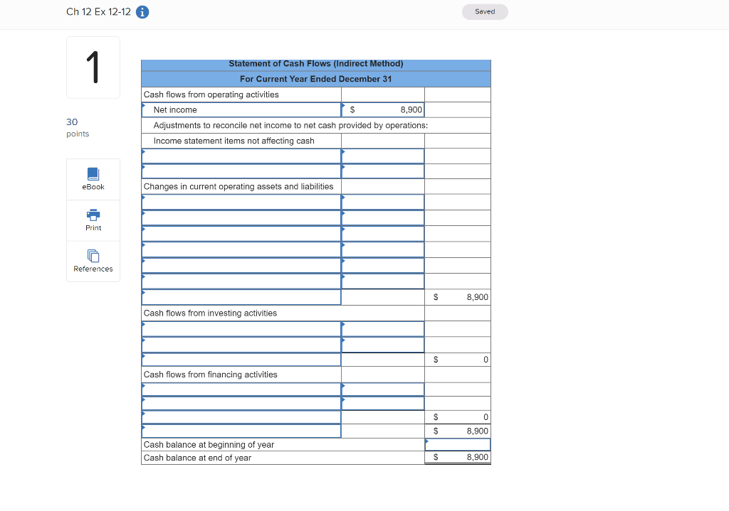 MONTGOMERY INC. Comparative Balance Sheets December 31 Current Year Assets Cash $