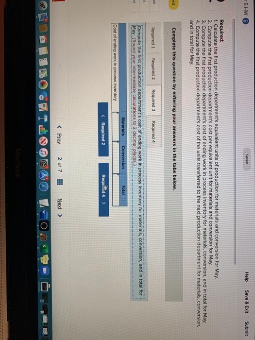 departments. All of the material that is used in the first production