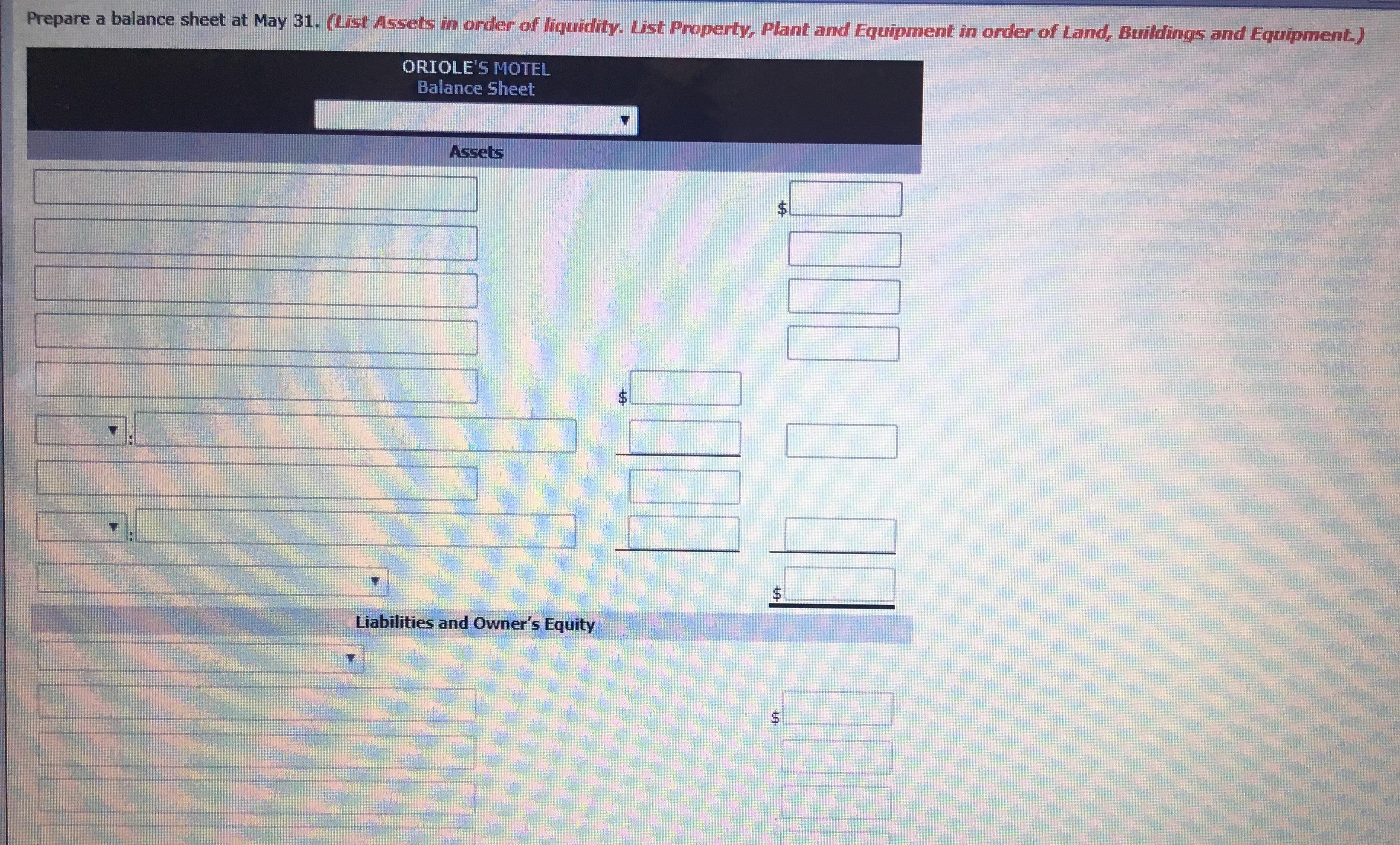 Ref. Debit Credit Balance May 31 Adjusting J1 Interest Expense No. 718