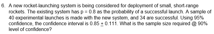 help please computerized answer and complete the solution 6. A new rocket-launching