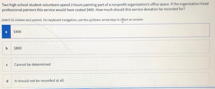 the second question is matching Two high school student volunteers spend 2