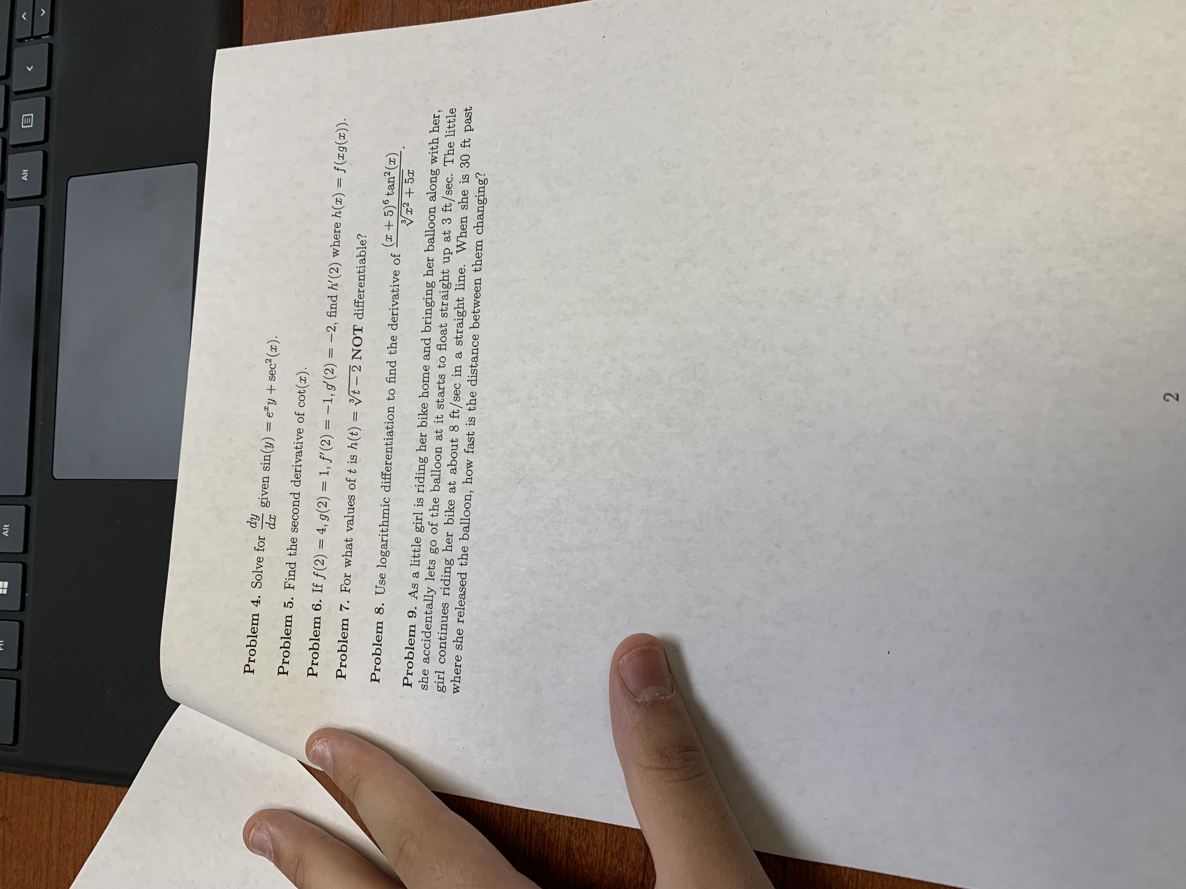NOT need to simplify). (a) a 4 cos (3x) dx (b) da