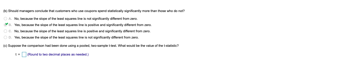 What would be the value of the t-statistic? (Round to two decimal