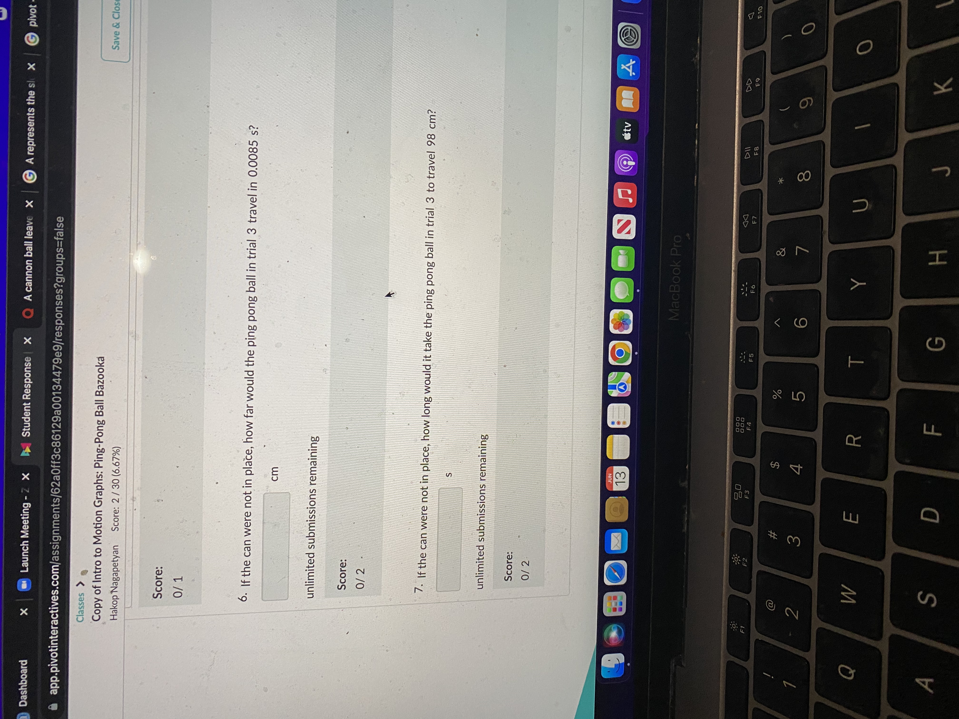 M Sign pivotinteractives.com/assignments/62aOff3c86129a00134479e9/responses?groups=false Classes > Show Split Question View Copy of Intro