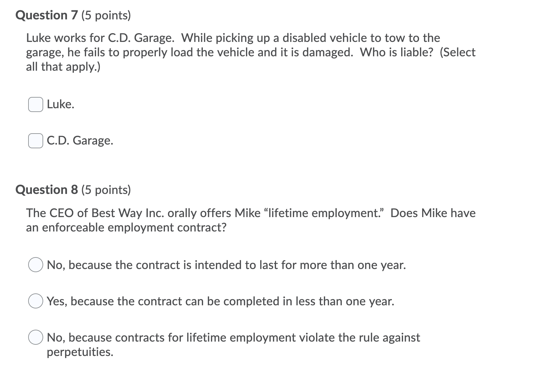 0 Political affiliation. 0 Religion. 0 Sex. Question 5 (5 points) Actual