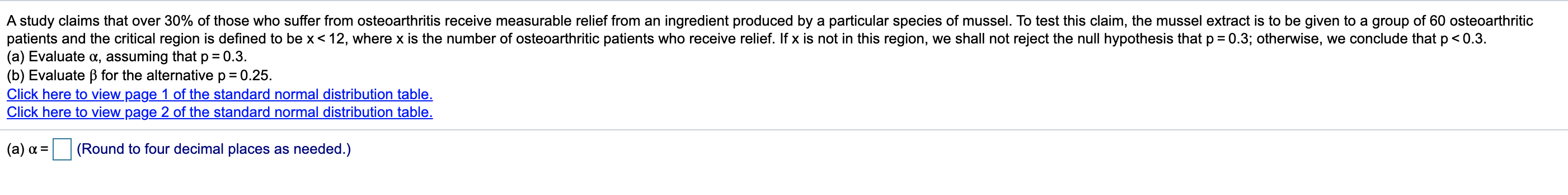 part a and b please A study claims that over 30% of