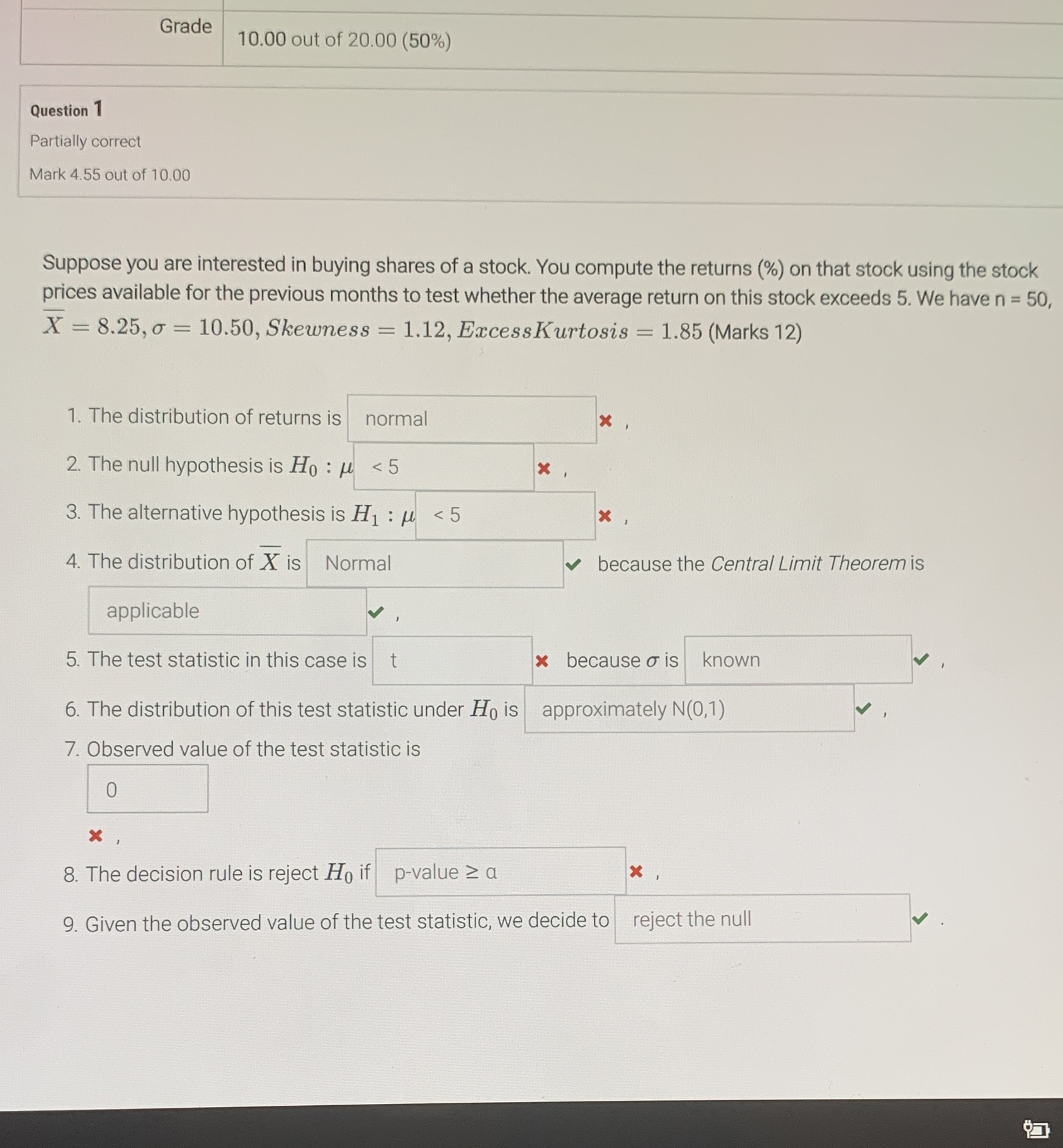 Please answer it as soon as possible Grade 10.00 out of 20.00