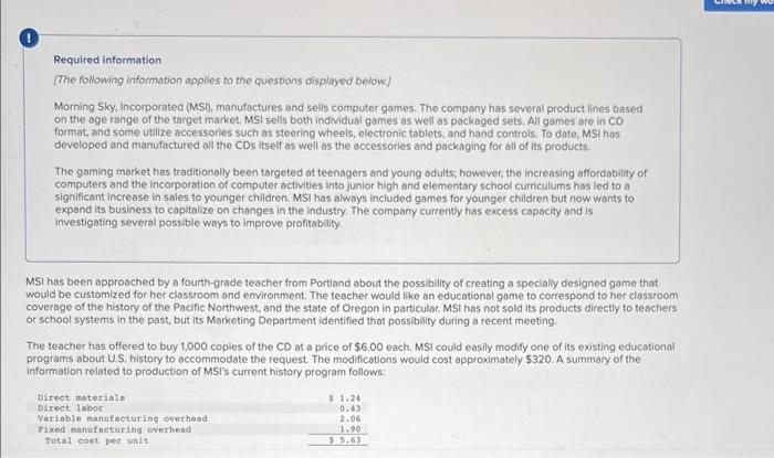 please complete all required items. it is only 1 question, just many