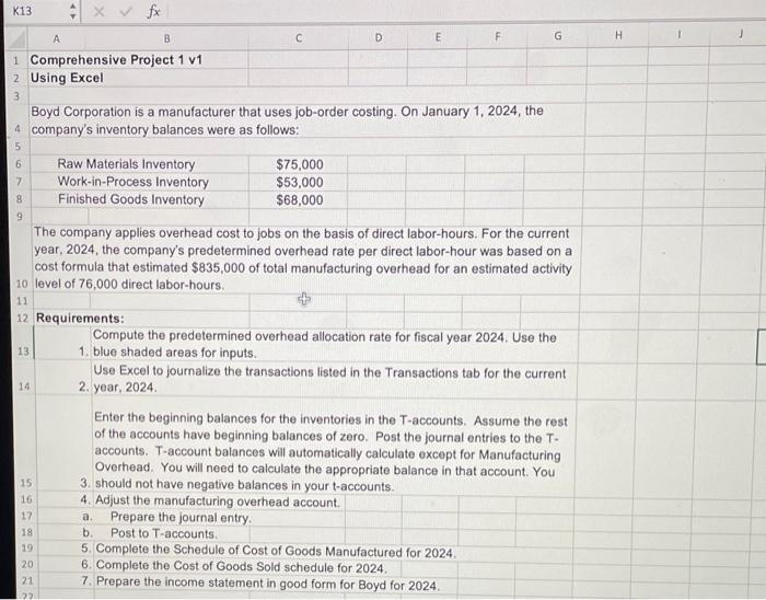 i need requirements 3 and 4 pls 2 Using Excel 3 Boyd