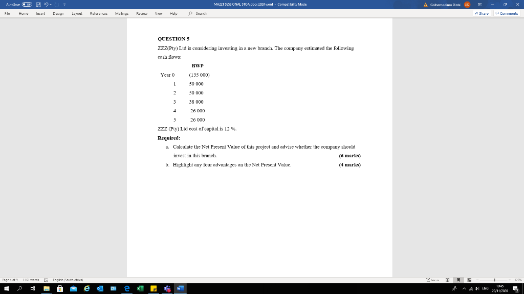  M4221 SESSIONAL STCA doo 2003 word - Compatibilty Mode A Goitsemodimo