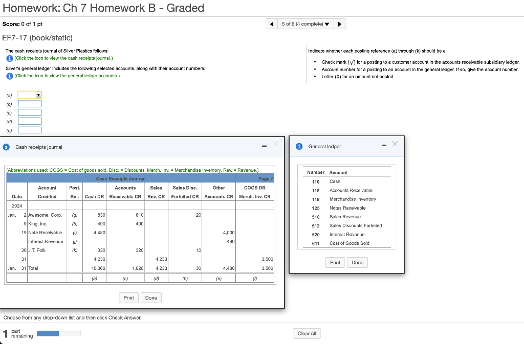 undefined Homework: Ch 7 Homework B - Graded Score: 0 of 1