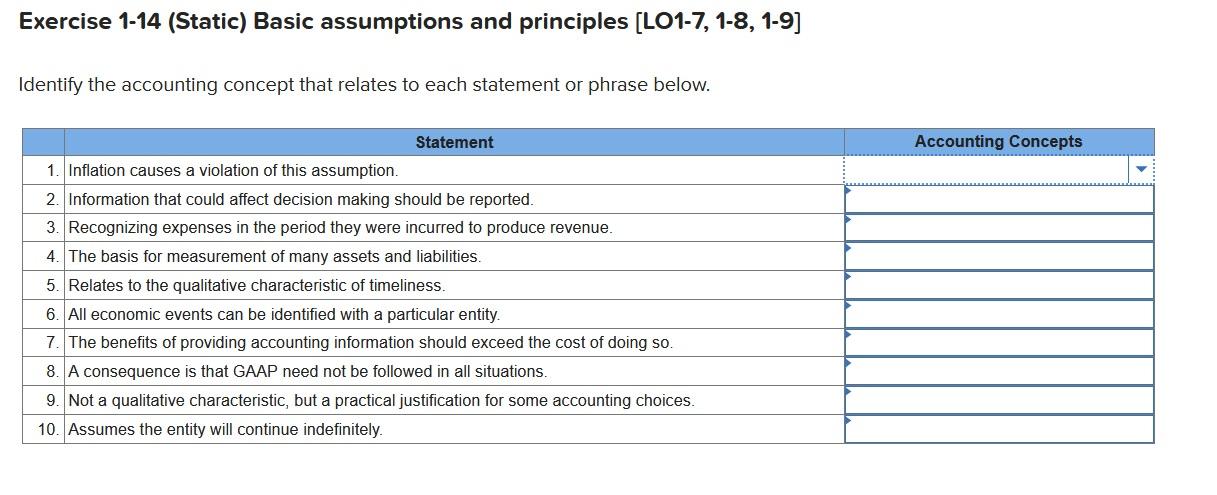  Exercise 1-14 (Static) Basic assumptions and principles (L01-7, 1-8, 1-9] Identify