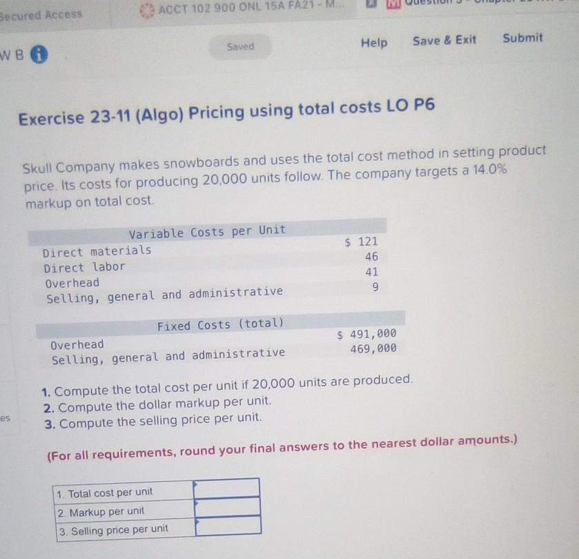  ACCT 102 900 ONL 15A FA21 - M... Secured Access Save