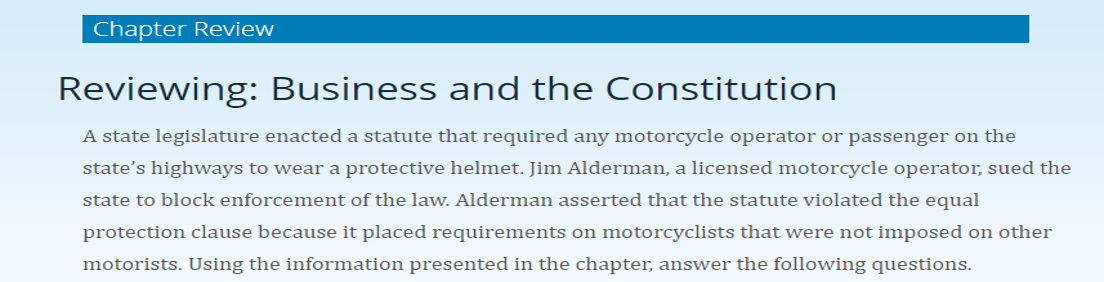 1.Why does this statute raise equal protection issues instead of substantive due
